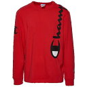 (取寄)チャンピオン メンズ ヘリテージ オーバー ショルダー スクリプト ロングスリーブ Champion Men's Heritage Over Shoulder Script L/S Team Red Scarlet