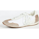 (取寄)トリーバーチ レディース ダブル T ソフト トレーナー Tory Burch Women's Double T Soft Trainers White NewIvory Cerbiatto