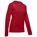 (取寄)アンダーアーマー レディース チーム エレベイティッド フリース フーディ Underarmour Women's Team Elevated Fleece Hoodie Red White