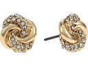 (取寄)ローレン ラルフローレン レディース パヴェ ノット スタッズ ピアス LAUREN Ralph Lauren Women's Pave Knot Stud Earrings Gold/Crystal