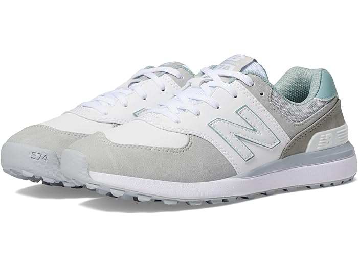 (取寄) <strong>ニューバランスゴルフシューズレディース</strong> 574 グリーンズ V2 New Balance Golf women New Balance Golf 574 Greens v2 White/Grey