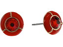 (取寄) アレックス アンド アニ レディース カラー コード イヤリングス Alex and Ani women Color Code Earrings Shiny Gold/Red