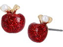 (取寄) ベッツィジョンソン レディース アップル スタッズ イヤリングス Betsey Johnson women Apple Stud Earrings Red