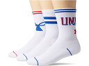(取寄) アンダーアーマー ボーイズ クルー ソックス 3ペア (ビッグ キッズ) Under Armour boys Phenom Crew Socks 3-Pair (Big Kid) White/White/Red