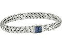 (取寄) ジョン ハーディ クラシック チェイン 7.5mm ブレスレット ウィズ ブルー サファイア John Hardy Classic Chain 7.5mm Bracelet with Blue Sapphire Silver