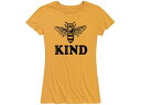 ショッピングブラウス (取寄) インスタント メッセージ レディース プラス サイズ ビー カインド ティー (アダルト) Instant Message women Plus Size Bee Kind Tee (Adult) Yellow