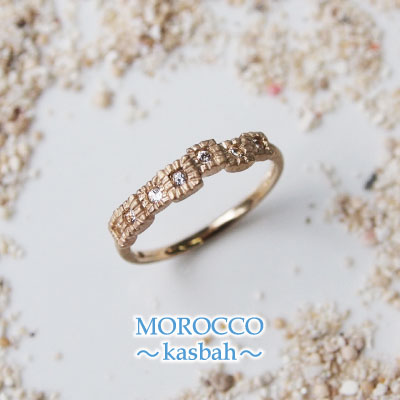 大人の上品モロッコジュエリー「MOROCCO〜kasbah〜」K18　ホワイトトパーズリング【送料無料】【1021fs4】