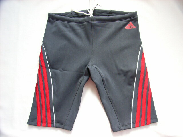 E93591 adidas アディダス メンズ 男性用 フィットネス水着 ハーフスパッツ PURESTEEL/PURERED 激安・格安！