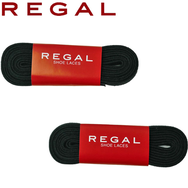 メール便可■■ REGAL TY41 SHOE LACES　ドレス 平紐 81cm / リーガル ビジネス シューレース ブラック ブラウン 各2足分(合計4本)入り //【マラソン201207_ファッション】【YDKG-m】【REGAL／リーガル】【ビジネス】ドレスシューズなどの替え紐にどうぞ。