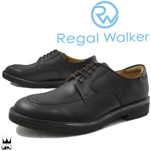 【送料無料】 リーガルウォーカー REGAL WALKER メンズ ビジネスシューズ 102W 3E 大きいサイズ 紳士靴 リクルート ブラック evid