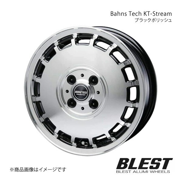 Bahns Tech KT-Stream AZワゴン MJ21 アルミホイール 1本 【14×4.5J 4-100 +45 ブラックポリッシュ】