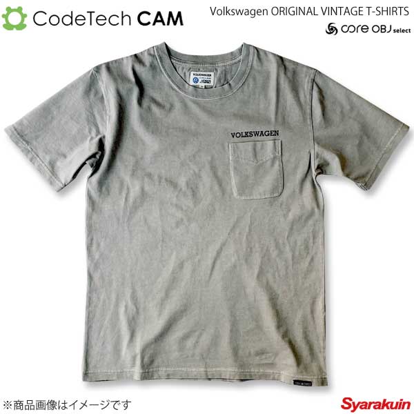 Codetech コードテック Volkswagen ORIGINAL VINTAGE T-SHIRTS ベージュ XLサイズ CO-KVW-2362B