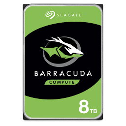 Seagate シーゲイト BarraCuda 3.5インチ 8TB 内蔵 <strong>ハードディスク</strong> HDD PC 2年保証 6Gb/s 256MB 5400rpm 正規代理店品 ST8000DM004