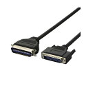 (まとめ) エレコム EU RoHS指令準拠 環境対応 IEEE1284準拠プリンターケーブル D-sub25pinオス-セントロニクス36pinオス ブラック1.5m CPC-ECO15 1本 【×5セット】