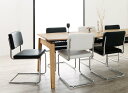 CHESCA チェスカ 北欧 モダン ダイニングセット 7点セット(テーブル 幅140-240×奥行90×高さ72cm +チェア6脚) 6人用 天板拡張 木製 天然木 ナチュラル 角型 500026746 スチール デザイナーズテイスト 食卓テーブル スライド伸縮テーブル 伸縮 伸長式 おしゃれ 【送料無料】