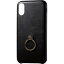 エレコム iPhoneX ソフトレザーカバー リング付 ブラックPM-A17XPLORBK(1コ入)