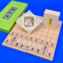 将棋セット 新桂5号折将棋盤セット(木製将棋駒アオカ押し駒)