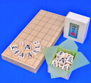 木製将棋セット 新桂5号折将棋盤セット(将棋駒優良押し駒)...