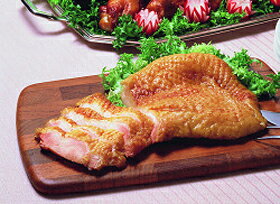 【学園祭食材】【イベント食材】JTフーズ)若鶏のスモークチキンモモ　1枚約200g(業務用…...:syokusai-shop:10000400