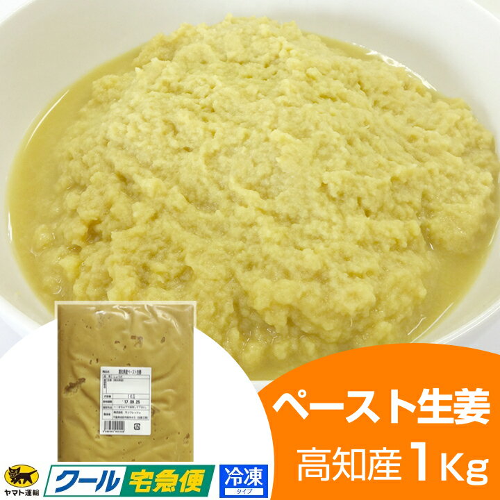 【冷凍】【業務用】ペースト生姜1kg　高知県産【しょうが/効能/ラーメン屋/中華屋/根野菜…...:syougakoubou:10000582