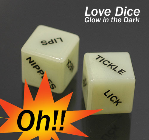 LOVE DICE　ラブ　ダイス　[GLOW IN THE DARK]