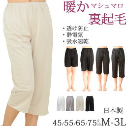 裏起毛 ペチコート <strong>パンツ</strong> ロング ペチ<strong>パンツ</strong> 暖かい インナー レディース ズボン下 あったかインナー レディース 冬 [M___1/2] ペチ<strong>パンツ</strong> 大きいサイズ ll L M 七分丈 透けない ペチコート キュロッ ト 静電気防止 <strong>秋冬</strong> 薄手 裏起毛<strong>パンツ</strong> 防寒 日本製 下着 黒 petticoat