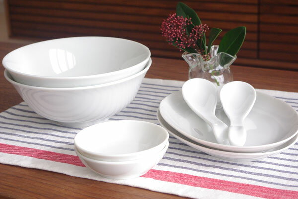 白い食器の福袋　シンプル中華セット（8点）　福袋アウトレット商品も含みます。