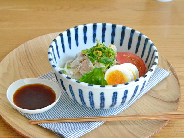 ダミ十草　軽量多様丼ぶり（大）　和食器/どんぶり/麺鉢/ラーメン鉢/ストライプ【大人気！オススメ食器】【29％OFF】軽量で扱いやすい、丼ぶりです。