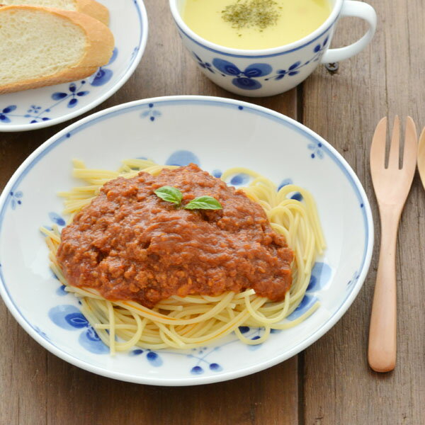 軽量磁器　藍つづり　七寸皿　　　　　　　大皿/パスタ皿/花柄のパスタ皿/軽量大皿/軽量食器…...:t-east:10009913