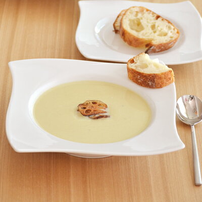 （リストランテ） ウェーブ スープ （22cm） （アウトレット込み） 中皿/スープ皿/白い食器/ホ...:t-east:10019120