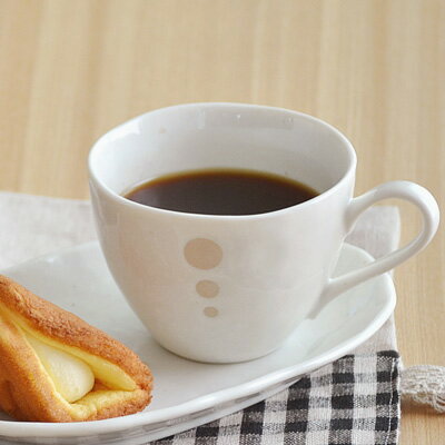 和食器 水玉 コーヒーカップ 白 （ドットモノトーンシリーズ） （アウトレット込み）ティー…...:t-east:10019883