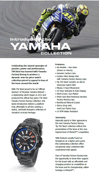 TWSteelYamahaFactoryRacing時計カーボン