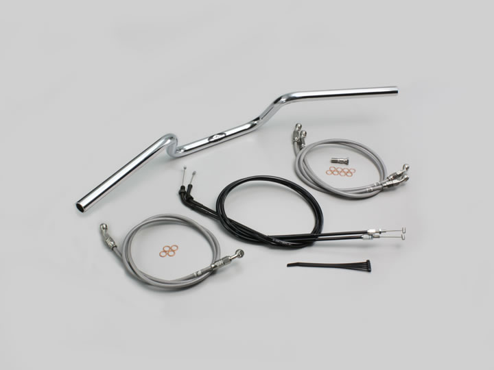ハリケーン CB1300P-TYPE ハンドルkit クロームメッキ(アールズ油圧ホース) CB1300SB ABS無車 HBK675S