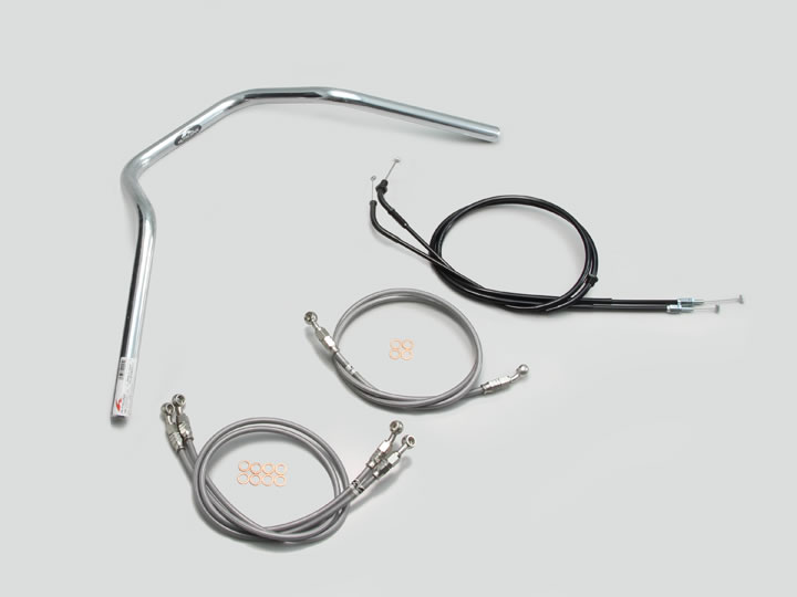 ハリケーン ナロー4型 ハンドルSET CB1300SB（05-09 SC54） ABS無車 クロームメッキ H002-048C