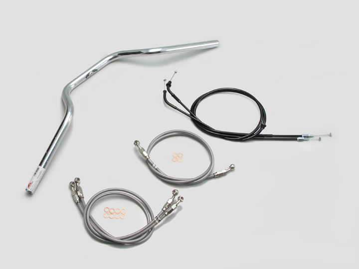 ハリケーン ヨーロピアン 3型 ハンドルSET CB1300SB（05-09 SC54） ABS無車 クロームメッキ H002-072C