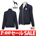 【40%OFF SALE】アダバット/アダバット/ブルゾン 撥水ブルゾン 裏地付 スポーティなラインデザイン ロゴワッペン/adabat【メンズ】アダバットゴルフウェア