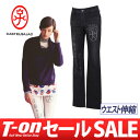 カステルバジャック/カステル バジャック/パンツ ロングパンツ レギンスパンツ レギパン ストレッチ ウエスト伸縮 コーデュロイ風プリント【国内 送料無料】CASTELBAJAC【レディース】カステル バジャック【2017年秋冬新作】ゴルフウェア