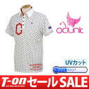 【30%OFF SALE】クランク/クランク 日本正規品/ポロシャツ 半袖 台衿デザイン クールマックス UVカット ヘキサゴン柄プリントCLUNK【メンズ】クランク 日本正規品【2017年春夏新作】ゴルフウェア
