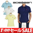 【30%OFF SALE】ロサーセン/ロサーセン/ポロシャツ 半袖 パイル地 フラワー柄ジャガード ロゴ刺繍Rosasen【メンズ】ロサーセン【2017年春夏新作】ゴルフウェア