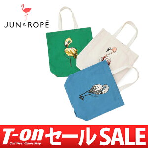 【60%OFF SALE】ジュン＆ロペ ジュンアンドロペ JUN＆ROPE レディース カートバッグ ラウンドバッグ フラミンゴプリント A4サイズが入ります！トロピカル 2018 春夏 新作 ゴルフ