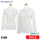 マンシングウェア Munsingwear レディース インナーシャツ 長袖クルーネックインナーシャツ 身頃メッシュクルーネックアンダーシャツ 飛び柄アイコン 2019 春夏 新作 ゴルフウェア