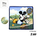 ディズニー Disney メンズ レディース タオルハンカチ ハンカチ ミニタオル Disney ミッキー テニス タオルハンカチ シェニール織り 上質コットン素材 世界中で愛されるディズニー ギフトにも