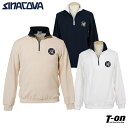シナコバ ジェノバ SINACOVA GENOVA メンズ トレーナー ハーフジップアップ ニット風プルオーバー 綿100% ロゴワッペン 定番アイテム ベーシックデザイン 【送料無料】