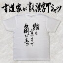 【物も言いようで角が立つ(縦書)】書道家が書く漢字Tシャツ ことわざ おもしろTシャツ 本物の筆文字を使用し流せたオリジナルプリントTシャツ 和柄漢字Tシャツ ☆今ならオリジナルTシャツ2枚以上で【送料無料】☆ 名入れ 誕生日プレゼント 【楽ギフ_名入れ】 pt1 ..