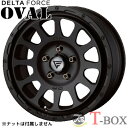 DELTA FORCE OVAL 16inch 7.0J PCD:114.3 穴数:5H カラー:マットブラック デルタフォ