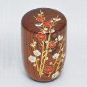 【茶道具/ 棗】襷長棗 紅白槍梅蒔絵【国内配送料無料】【代引手数料無料】