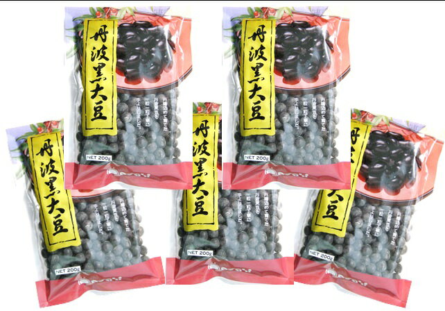 豆力　兵庫県産　丹波黒大豆 くろまめ 1kg（200g×5袋）【丹波黒豆　丹波黒】...:tabemon-dikara:10000048