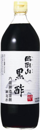 臨醐山黒酢 900ml×6本 <strong>内堀醸造</strong> りんこさん黒酢 醸造酢 国内産 飲用酢 米酢 国内産 黒ず くろず 米黒酢 業務用