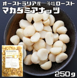 マカダミアナッツ 薄塩 250g 世界美食探究 オーストラリア産 塩味 マカデミアナッツ 有塩 ロースト 国内加工 業務用 製菓材料 製パン材料