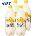 【クーポンでお得!】韓国 お土産★5,980円以上送料無料★ 済州島 みかんマッコリ 4本セット (韓国 土産 お土産 みやげ おみやげ)